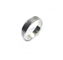 R002274 Handmade Sterling Silver Ring Unisex Band 6mm Wide Genuine Solid Stamped 925